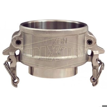 Dixon Boss-Lock Cam and Groove Coupler, 3 in Nominal, Coupler x Butt Weld End Style, 316 SS, Domestic RC300BT